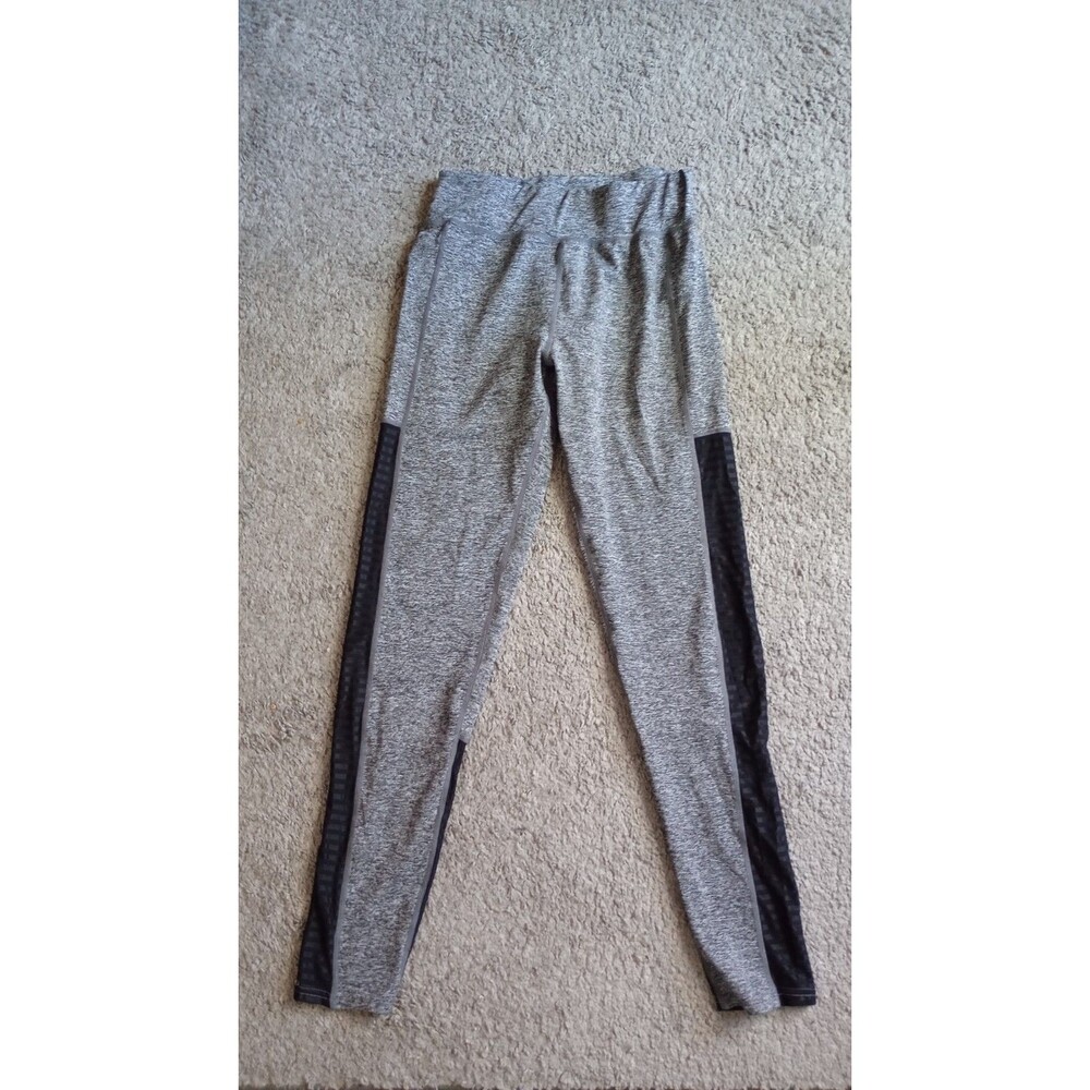 Dunlop Sport Women's Active Performance Legging Sz M Gray/ Black Mesh